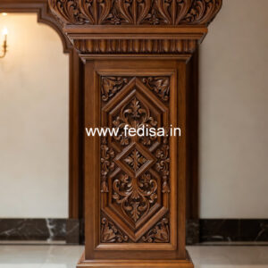 Wooden Pillar Design with Royal Finish