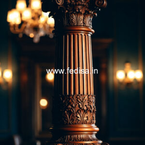 Wooden Pillar Design for Home Interiors