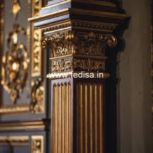 Wooden Pillar Design for Interior Decor