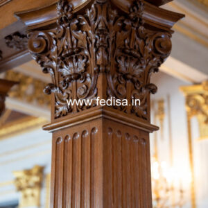 Wooden Pillar Design for Interior Enhancement
