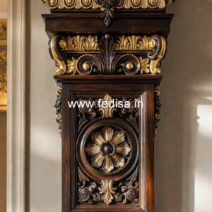 Wooden Pillar Design with Classic Beauty