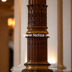 Wooden Pillar Design for Modern Decor