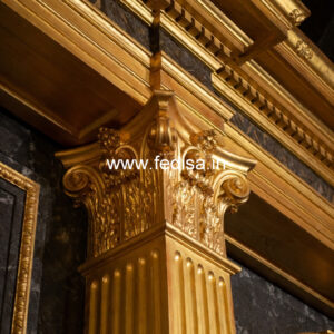 Wooden Pillar Designs for Grand Entrance
