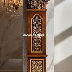 Wooden Pillar Designs for Rich Home Decor
