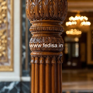 Wooden Pillar Designs for Rich Look