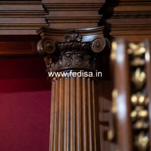 Wooden Pillar Design for Luxury Homes