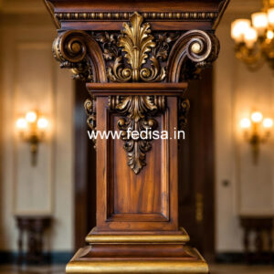 Traditional Wooden Pillar Design India