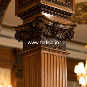 Luxury Wooden Pillar Design for Home