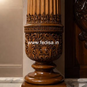 Vintage Wooden Pillar Design for Home