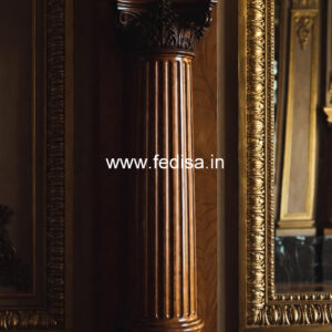 Wooden Pillar Design for Classic Interiors
