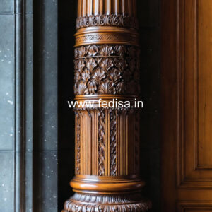 Wooden Pillar Design for Mandir
