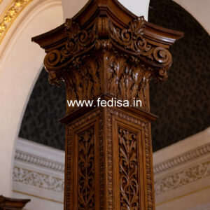 Wooden Pillar Design for Home Architecture