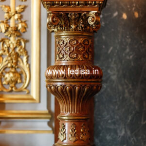 Wooden Pillar Design for Interior Styling