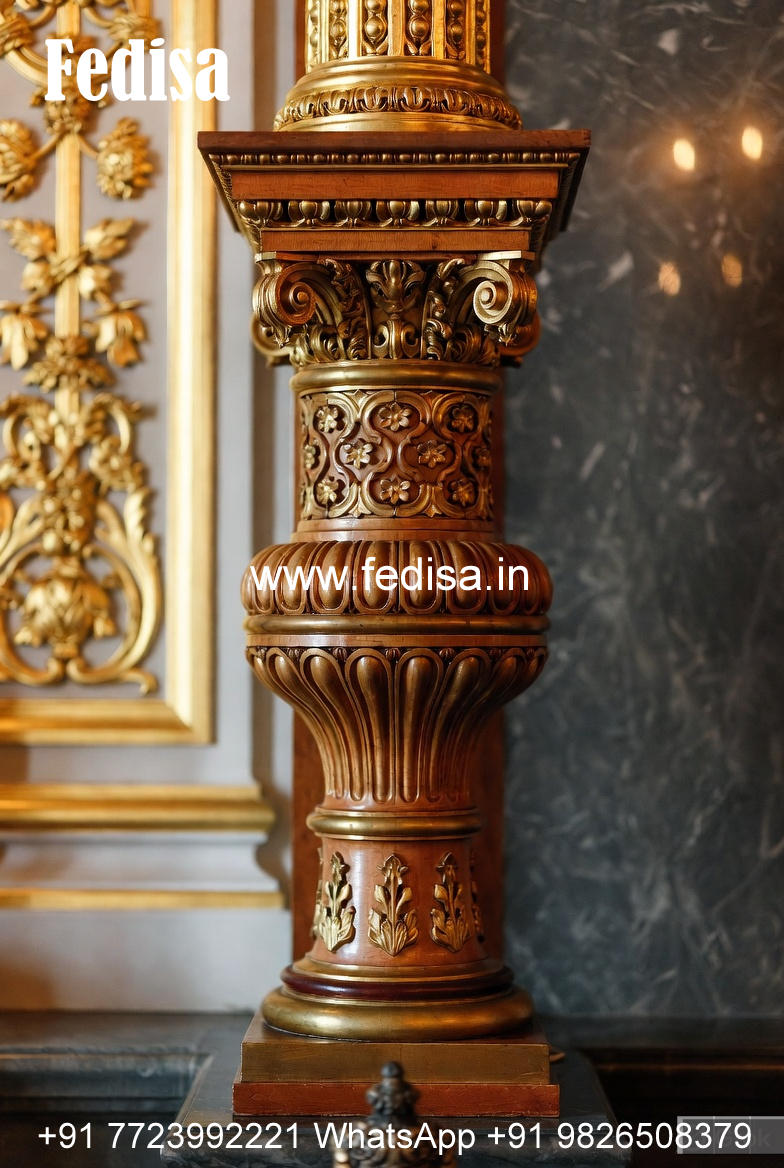 Wooden Pillar Design for Interior Styling