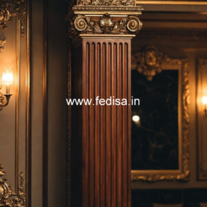 Wooden Pillar Design with Custom Design