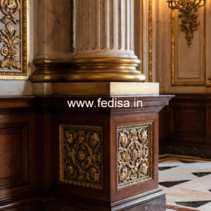 Wooden Pillar Design for Living Space