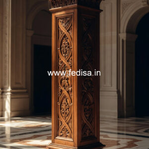 Wooden Pillar Design for Designer Spaces