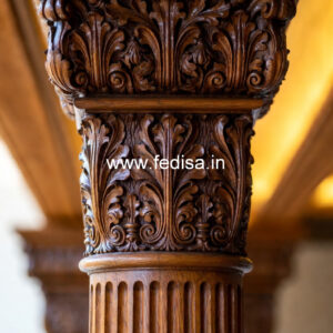 Wooden Pillar Design with Premium Craftsmanship