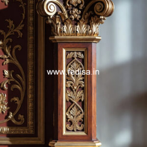 Wooden Pillar Design for Premium Interiors