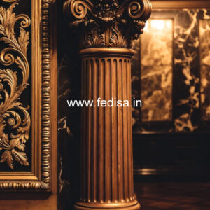 Wooden Pillar Design for Interior Luxury