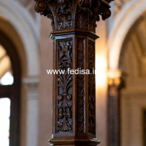 Wooden Pillar Designs for Grand Entrance