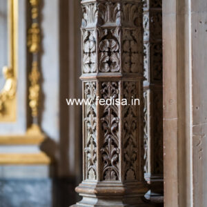 Wooden Pillar Designs for Modern Villas