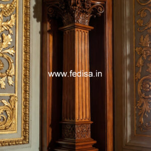 Wooden Pillar Designs for Grand Interiors