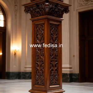 Wooden Pillar Design for Luxury Homes