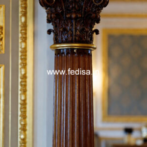 Vintage Wooden Pillar Design for Home