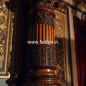 Wooden Pillar Design for Balcony
