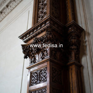 Wooden Pillar Design for Luxury Villa