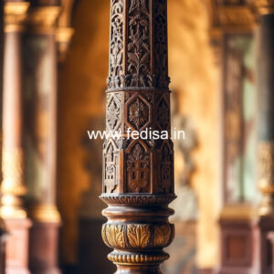 Wooden Pillar Design for Home Decoration