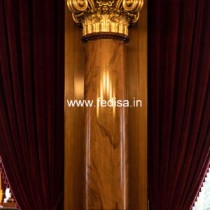 Wooden Pillar Design for Modern Interiors