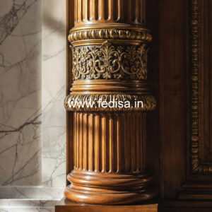Wooden Pillar Design for Interior Styling