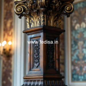 Wooden Pillar Design for Decorative Columns