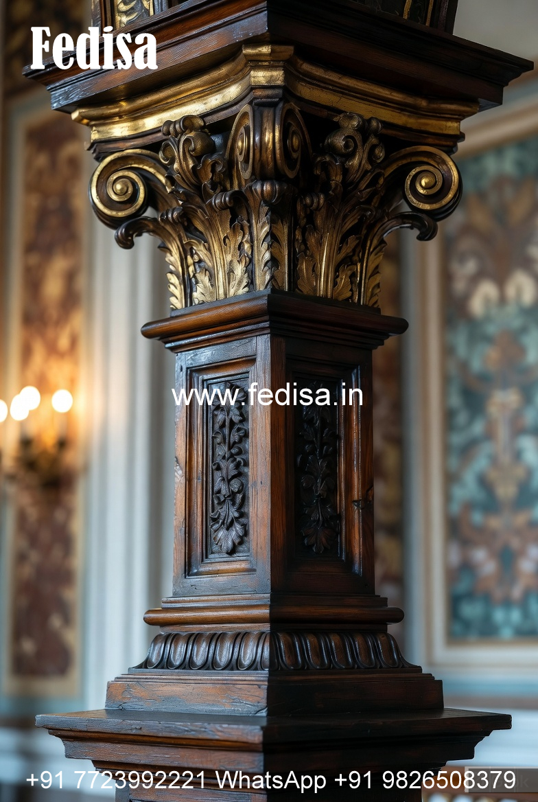 Wooden Pillar Design for Decorative Columns
