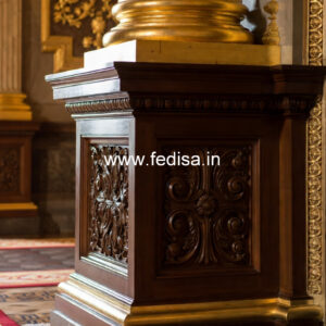 Wooden Pillar Design with Premium Finish