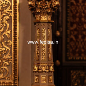 Wooden Pillar Design for Designer Spaces