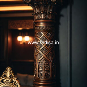 Wooden Pillar Design with Elegant Style