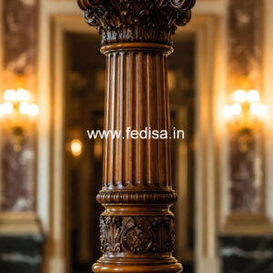 Wooden Pillar Design for Elegant Interiors