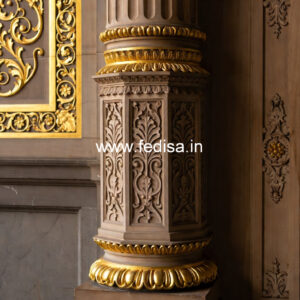 Wooden Pillar Design for Interior Enhancement