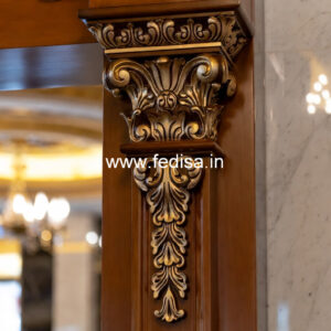 Wooden Pillar Design with Decorative Appeal