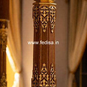 Wooden Pillar Design for Modern Decor