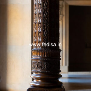 Wooden Pillar Design for Luxury Decoration