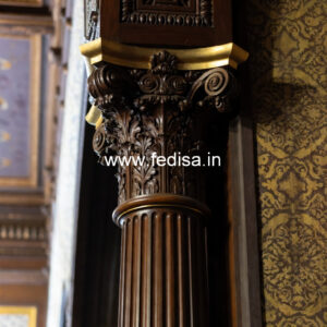 Wooden Pillar Design for Premium Interiors