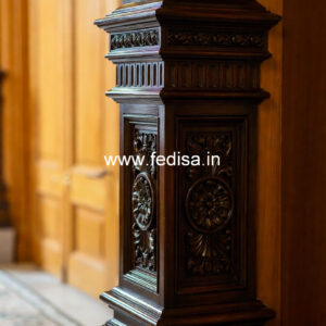 Wooden Pillar Design with Royal Craft